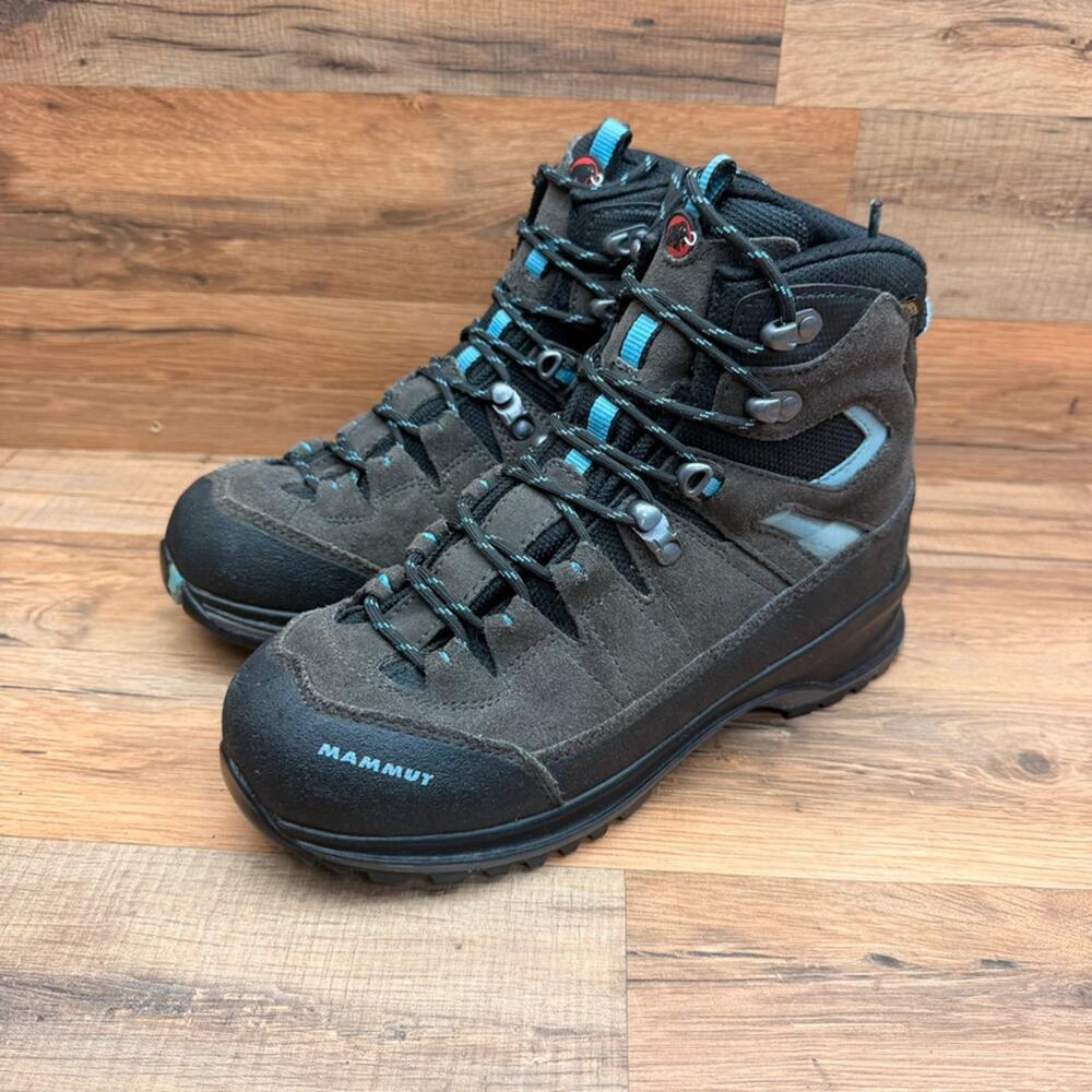Mammut Granite GTX Boots M7 Wo’s 8.5  Brown Nubuck Vibram Hiking Waterproof